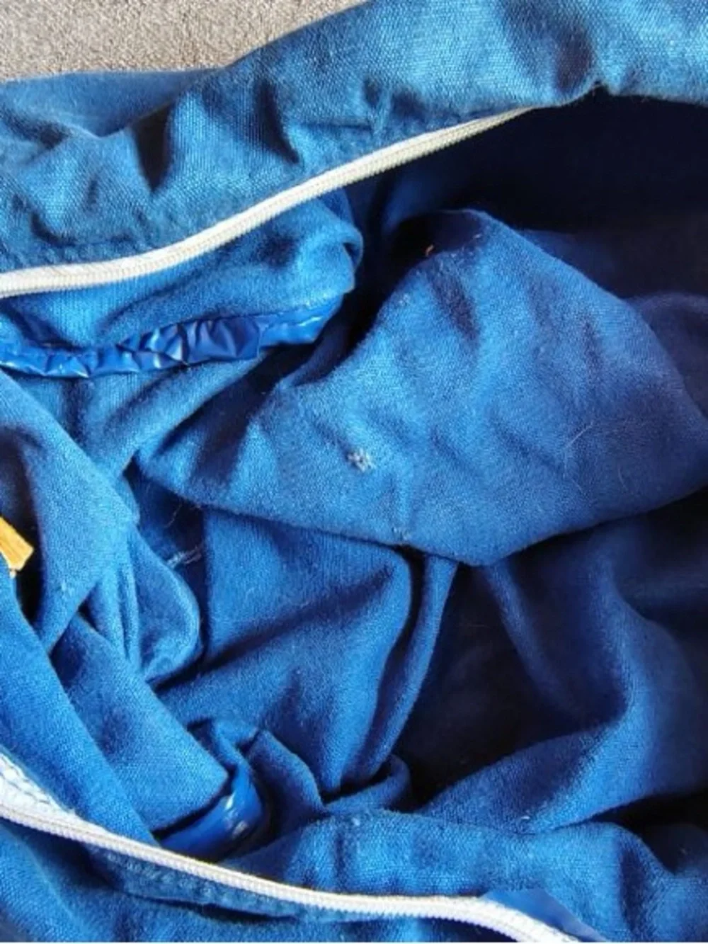 Vtg 90s Polo Sport Ralph Lauren Duffel Bag Large Logo Blue White Piping Flag Gym